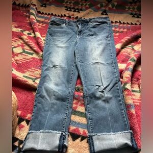 Nine West Taylor Cuffed Capri Jeans size 12